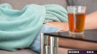 Busty Blonde Stepmom Sharon White and Stepdaughter Bonnie Dolce Share Boyfriends Cock - S16:E6