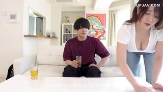 Step Aunt Gets Creampied By Her Nephew (Decensored + English Subtitles) - Akari Niimura