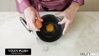 MILFY Horny Trophy Wife Piper Press Kicks Out Hubby For Pool Boy's Huge Cock