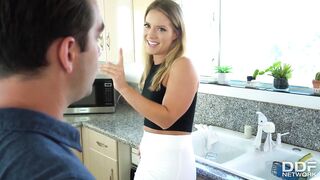 College babe Candice Dare sucks cock and fucked doggystyle in dorm room GP1480