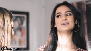 GIRLSWAY Gabbie Carter's Lesbian Threesome w Eliza Ibarra & LuLu Chu