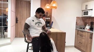 From family dinner to fiery betrayal: she fucked her boyfriend's best friend