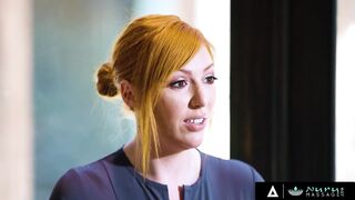NURU MASSAGE - Busty MILF Lauren Phillips Gets Her Redhead Pussy Pounded By Her Client's Hard Cock